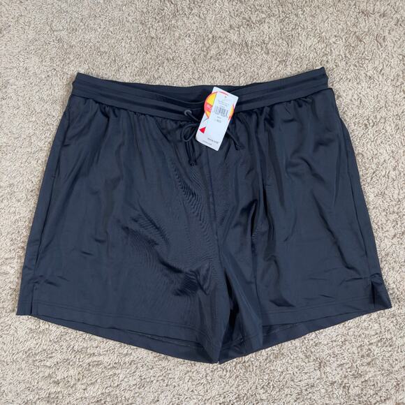 LL Bean BeanSport Swimwear Swim Bottoms Shorts Black Large Womens 503678 - Picture 1 of 8
